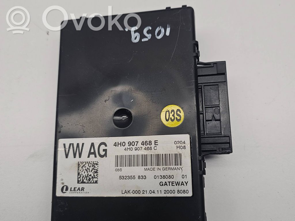 Audi A8 S8 D4 4H Gateway vadības modulis 