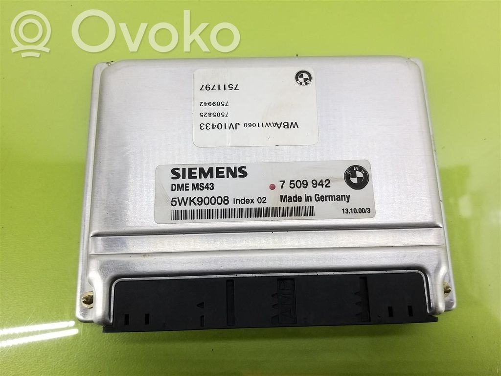 BMW 3 E46 Variklio valdymo blokas 