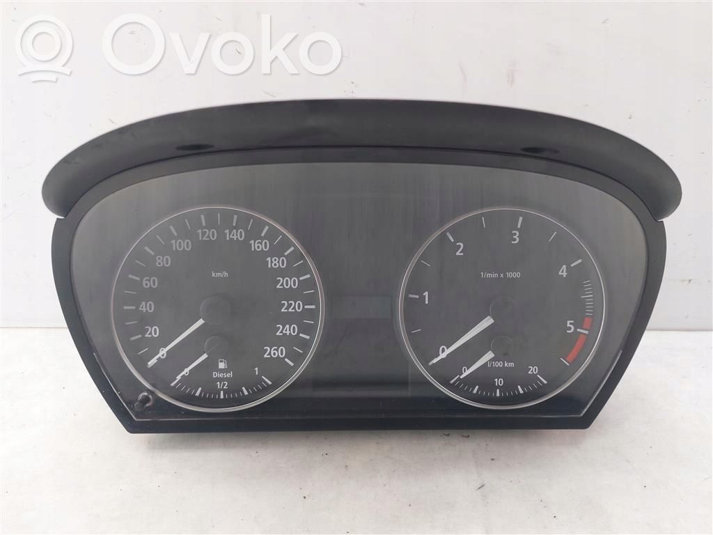 BMW 3 E90 E91 Spidometrs (instrumentu panelī) 