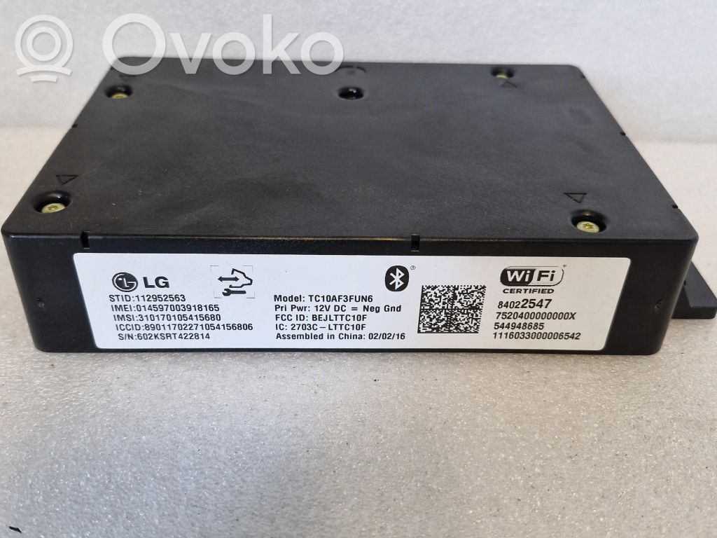 Unidad de control/módulo de bluetooth   84022547