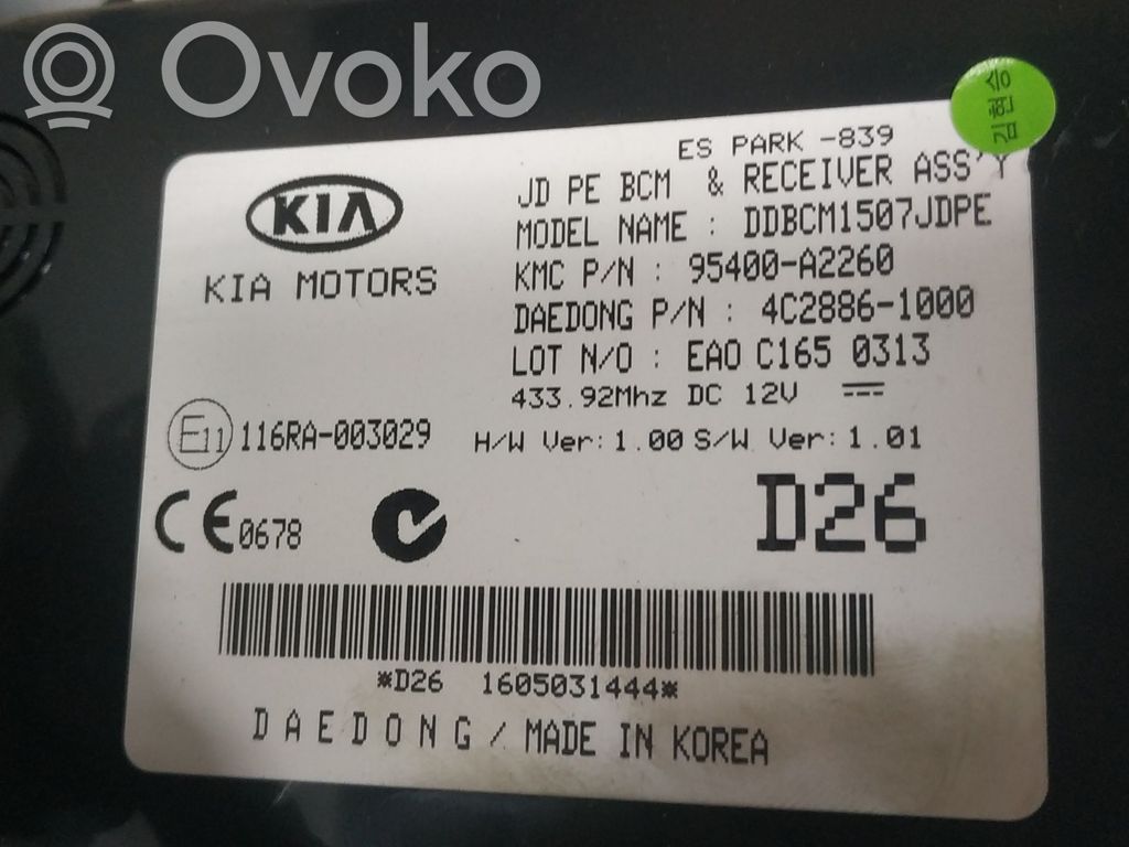Sonstige Steuergeräte / Module   95400A2260