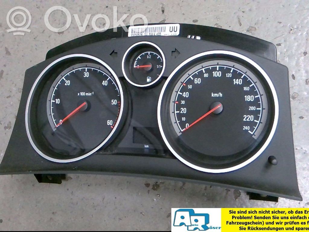 Opel Astra H Tacómetro 