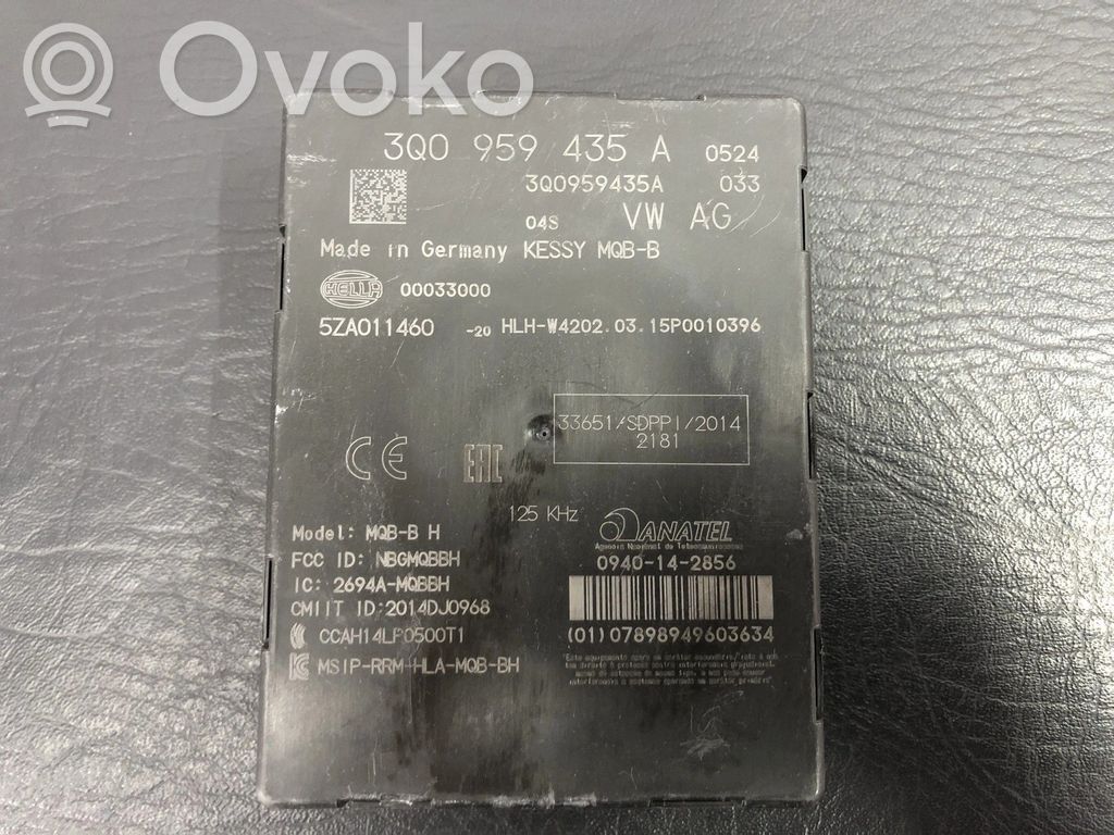 Volkswagen PASSAT B8 Unitate/modul de control fără cheie (KESSY) 