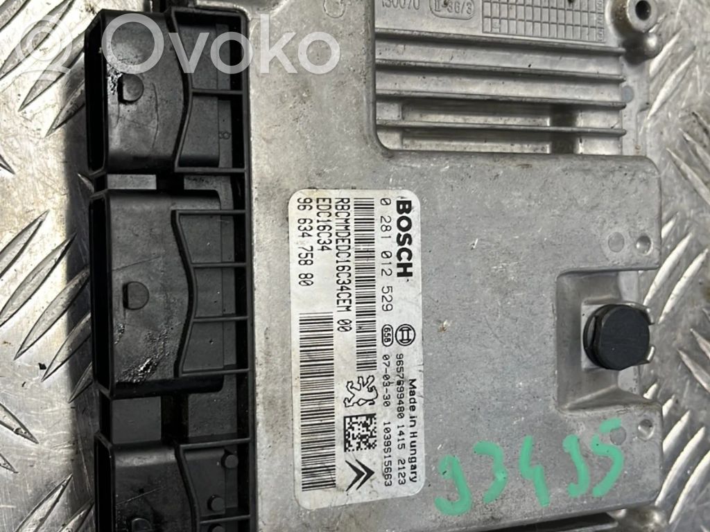 Peugeot 207 Engine control unit/module 