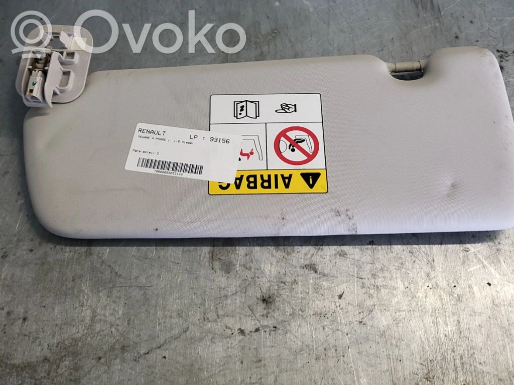 Renault Megane IV Osłona przeciwsłoneczna 