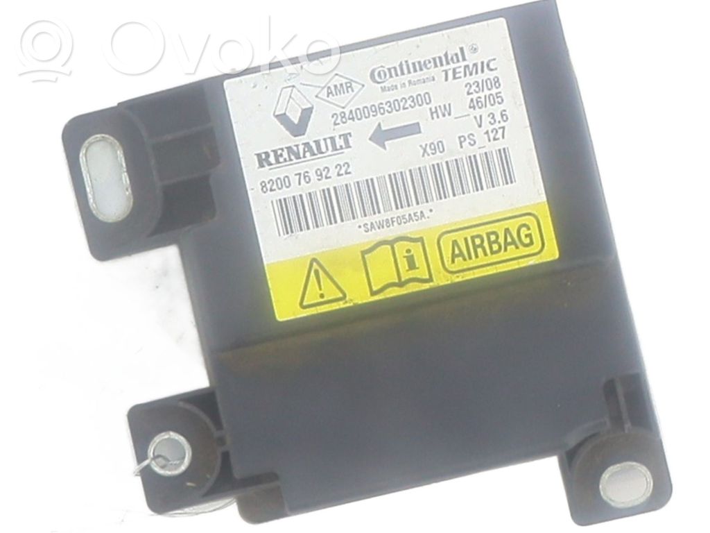 Dacia Sandero Airbag control unit/module 