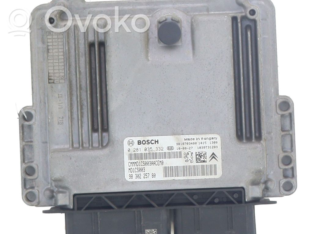 Peugeot 308 Engine control unit/module 