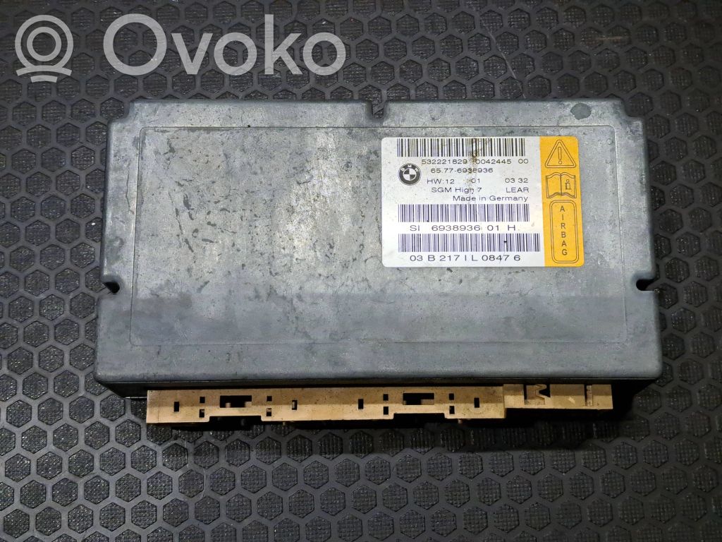 BMW 5 E60 E61 Unidad de control/módulo del Airbag 