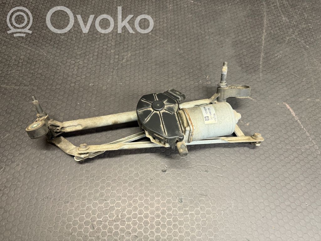 Opel Corsa D Mechanizm i silniczek wycieraczek szyby przedniej / czołowej 