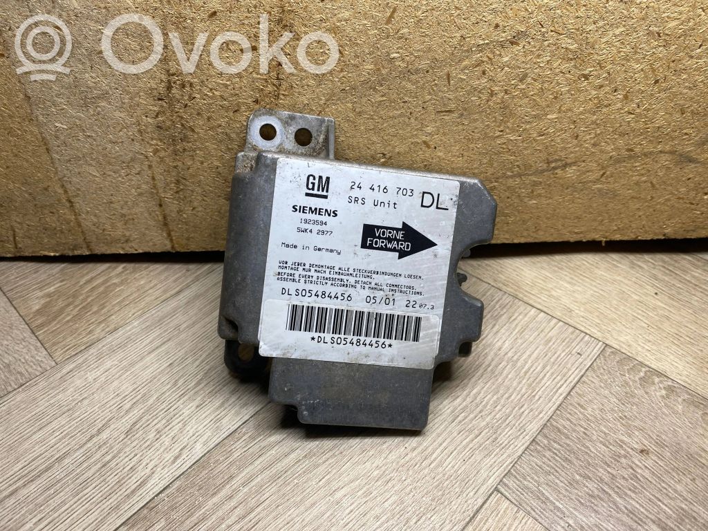Opel Astra G Airbag control unit/module 