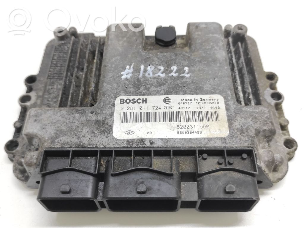 Engine control unit/module   0281011724,8200311550