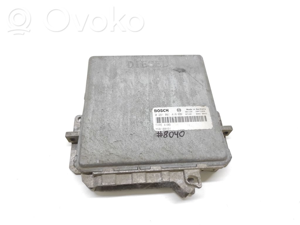 Engine control unit/module   0281001418,28RTD956,69410022