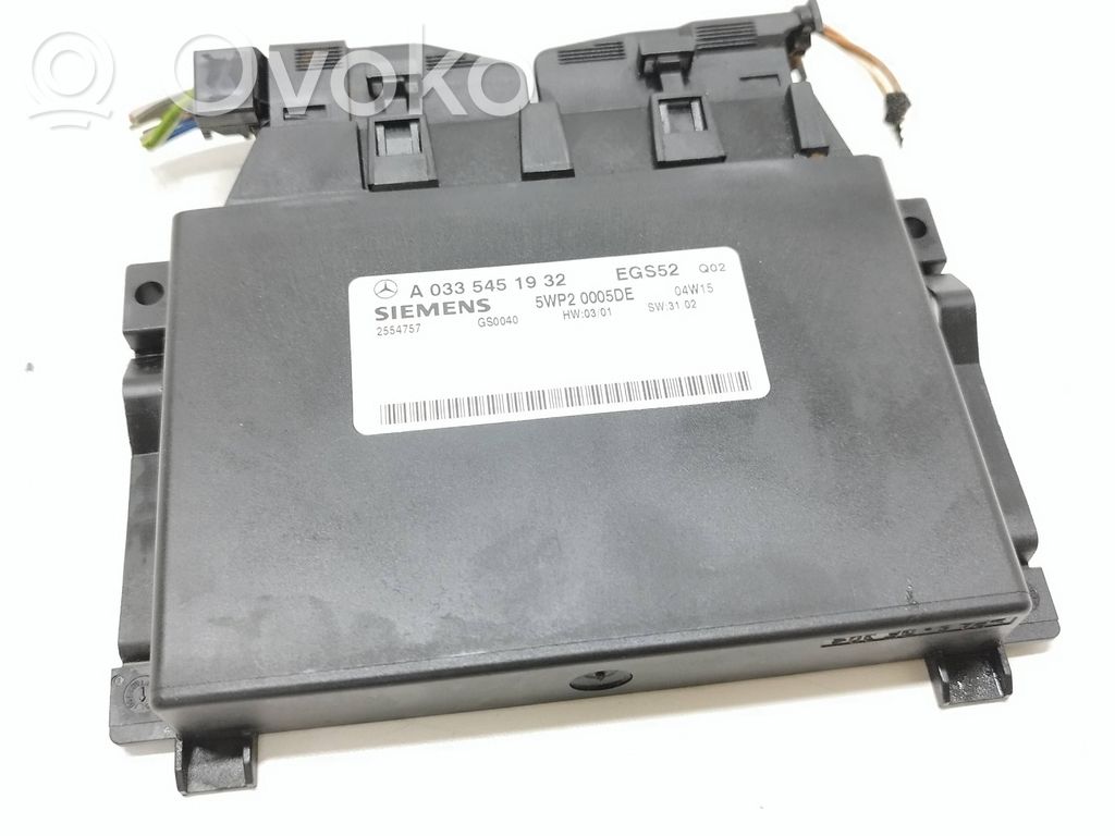 Mercedes-Benz S W220 Module de contrôle de boîte de vitesses ECU 