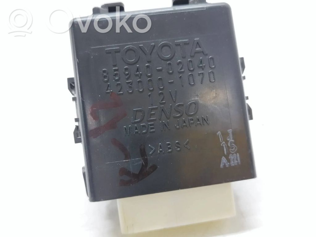 Toyota Auris 150 Relè tergicristallo