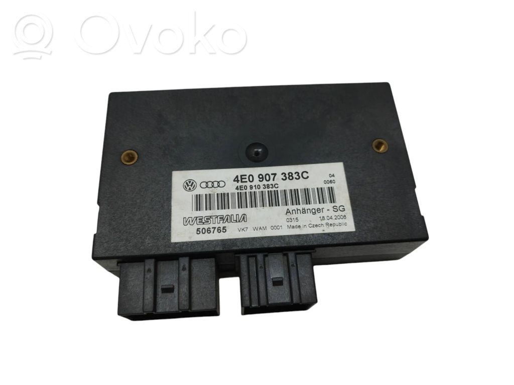Tow bar trailer control unit/module   4E0907383C,4E0910383C