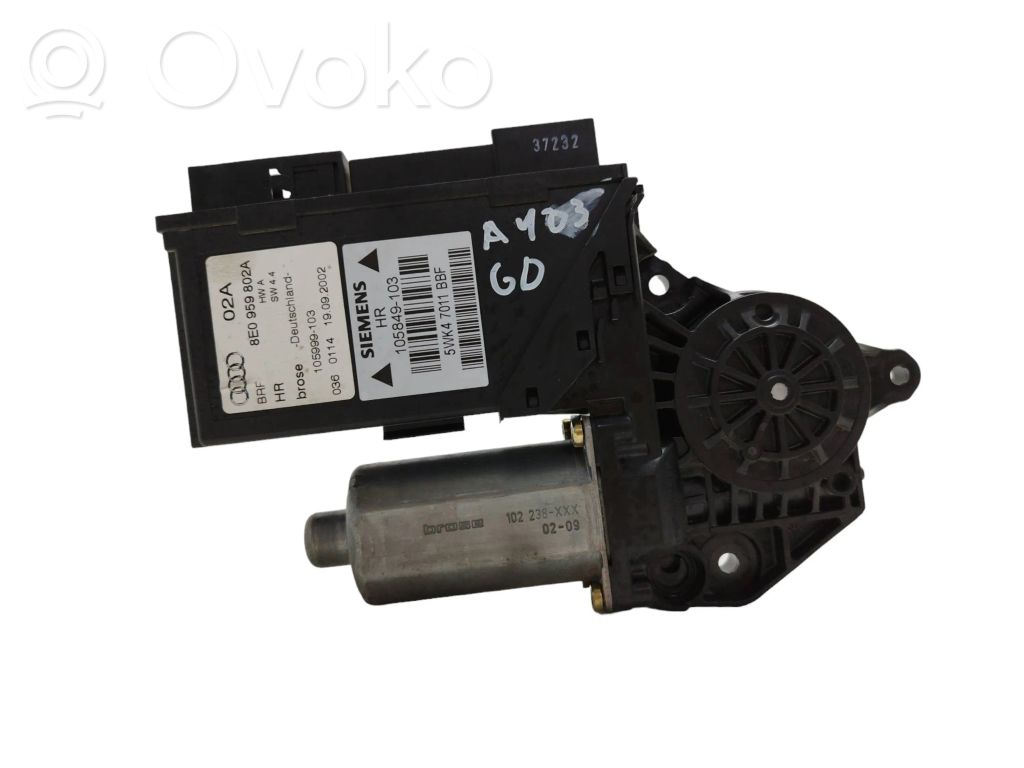 Audi A4 S4 B6 8E 8H Asa reguladora de la puerta trasera