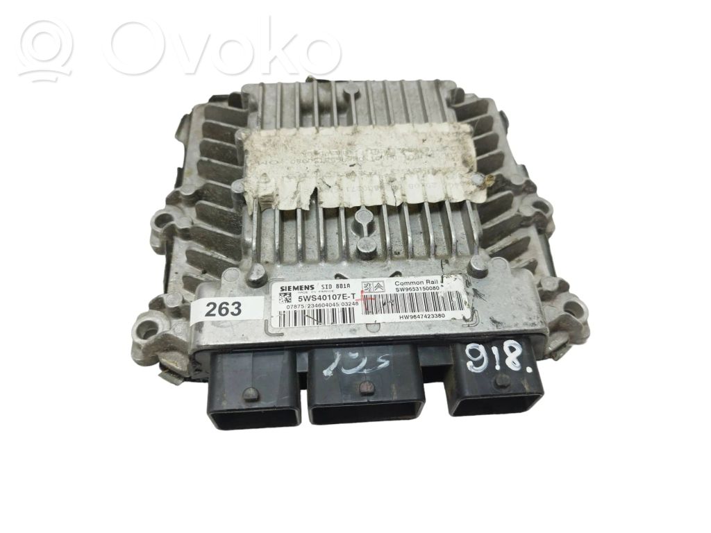 Peugeot 407 Engine control unit/module 
