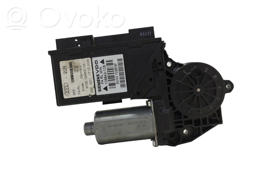 Audi A4 S4 B7 8E 8H Silnik regulatora szyby drzwi przednich 