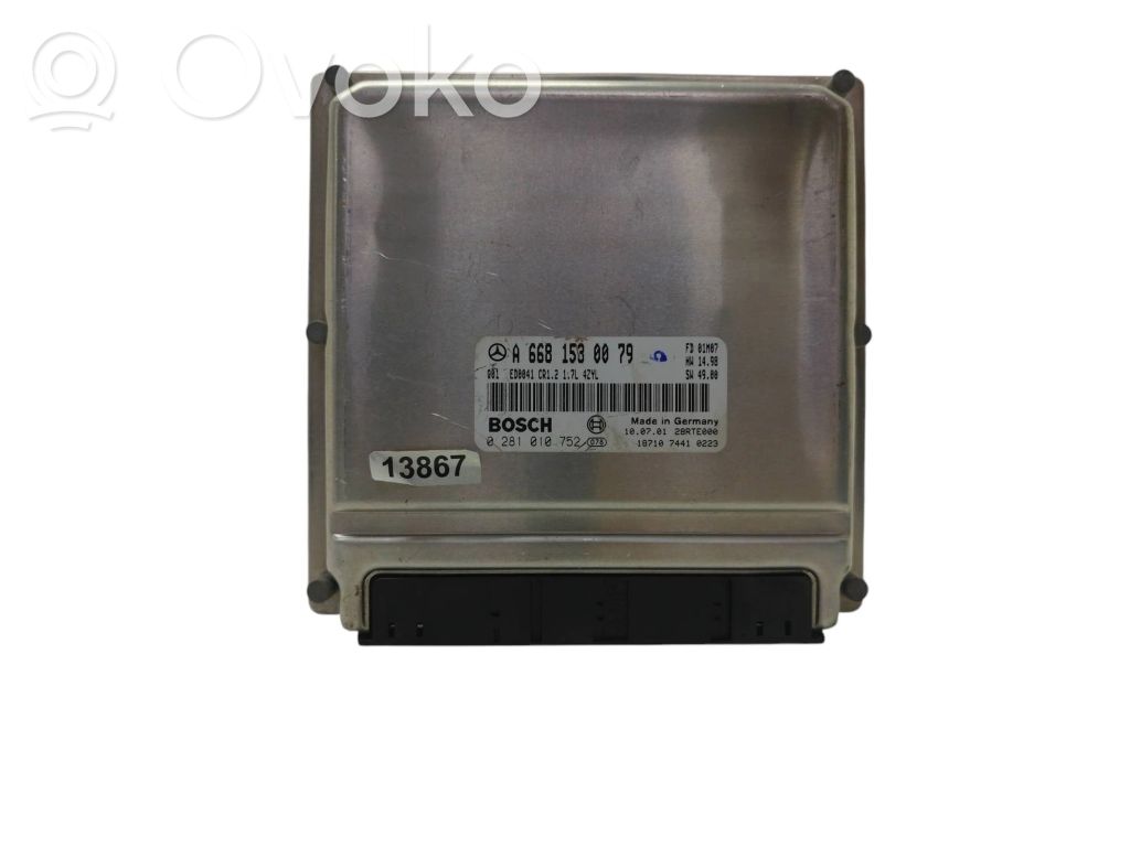 Mercedes-Benz A W168 Engine control unit/module 