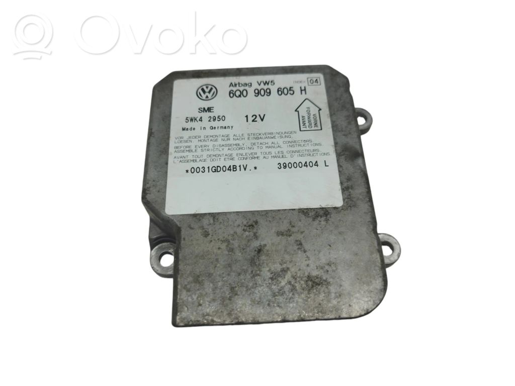Skoda Fabia Mk1 (6Y) Centralina/modulo airbag 