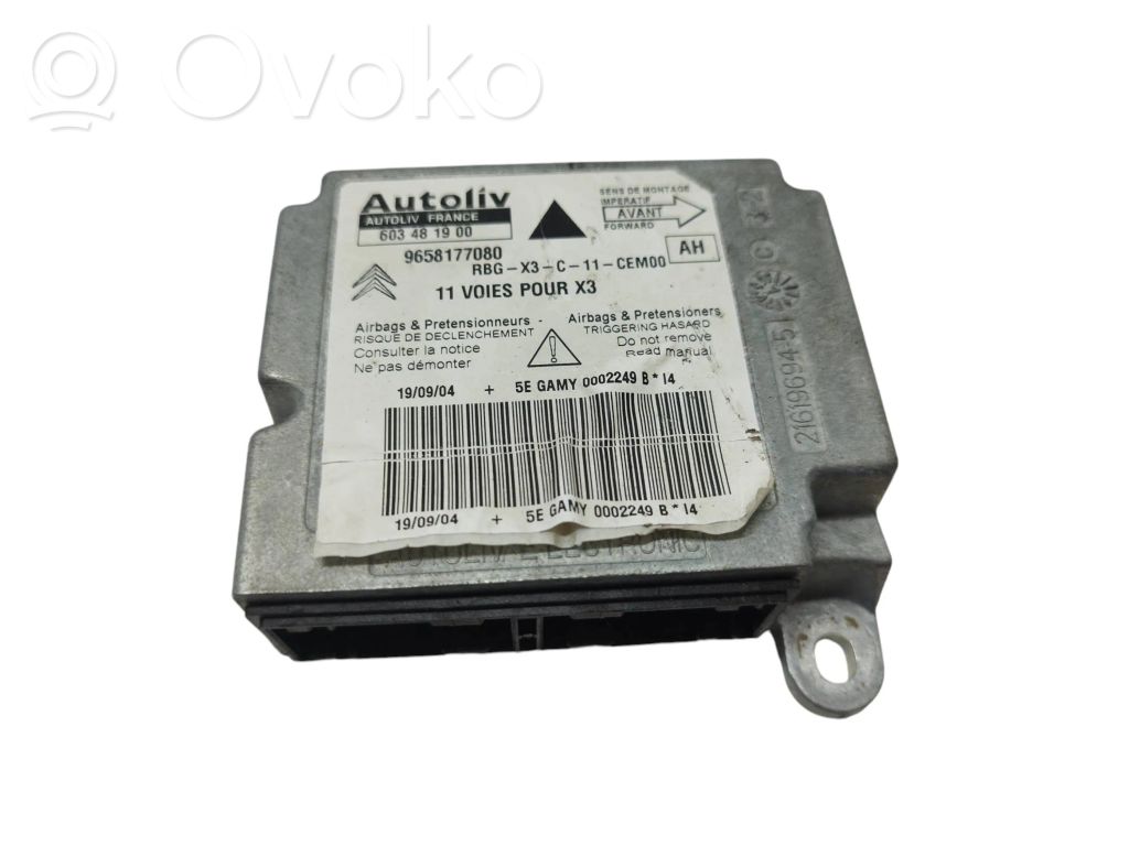 Airbag control unit/module   9658177080,603481900