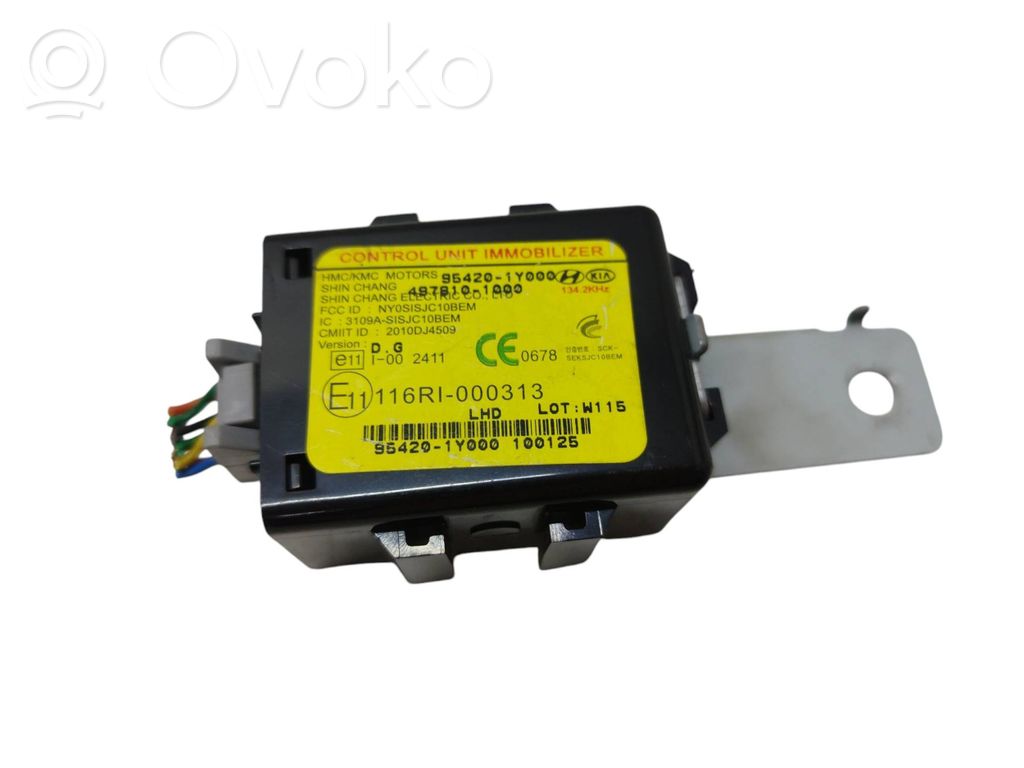 KIA Picanto Unité de commande dispositif d'immobilisation 