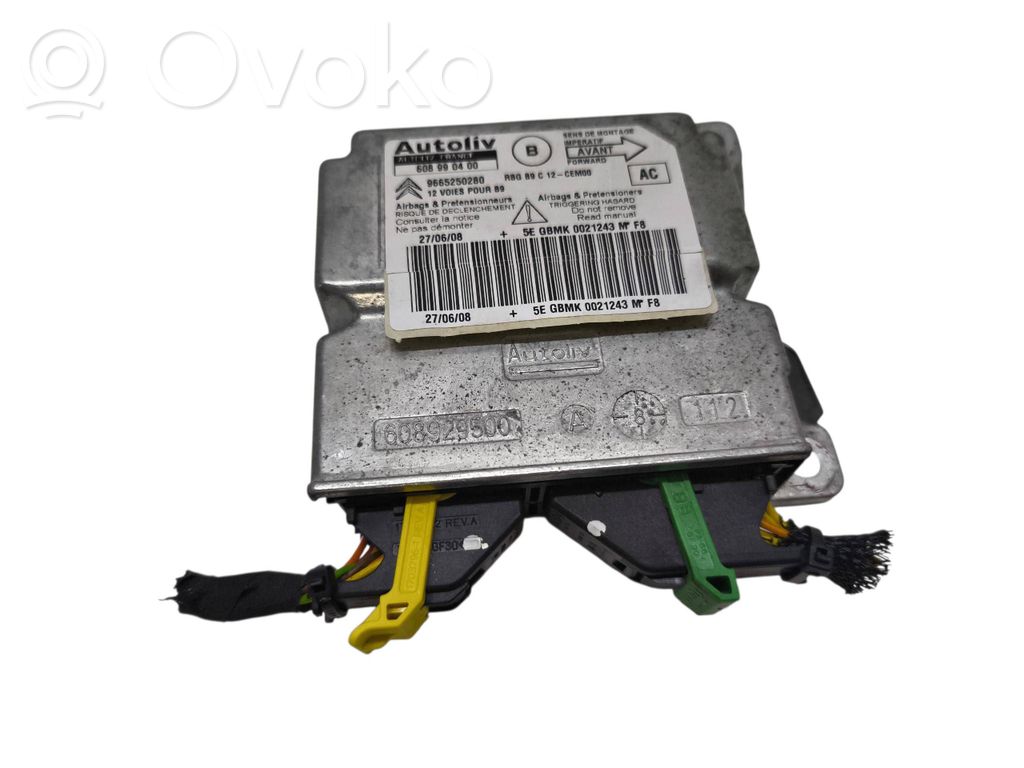 Airbag control unit/module   9665250280,608990400
