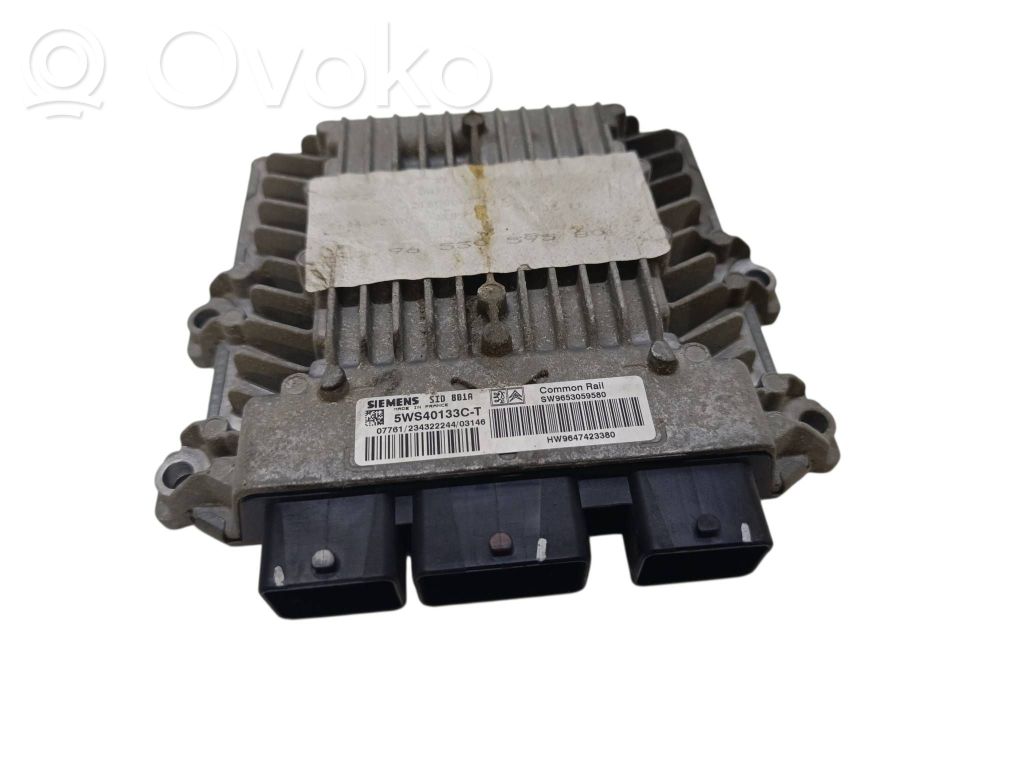 Engine control unit/module   5WS40133CT,9653059580,9647423380