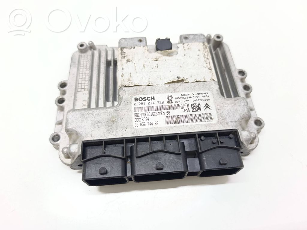 Engine control unit/module   9665674480,9653958980,0281014729