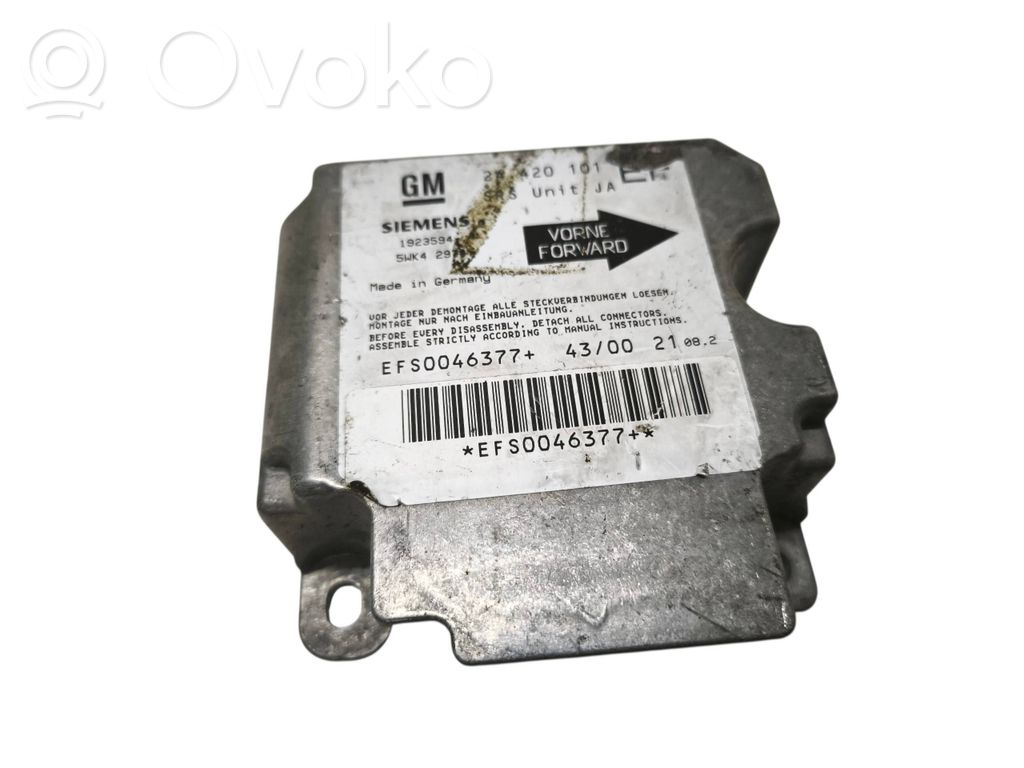 Opel Omega B2 Centralina/modulo airbag