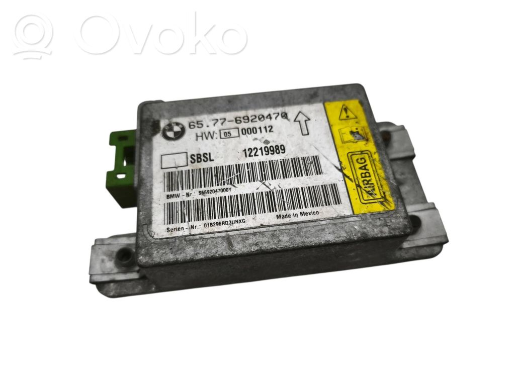 Airbag control unit/module   6920470,12219989
