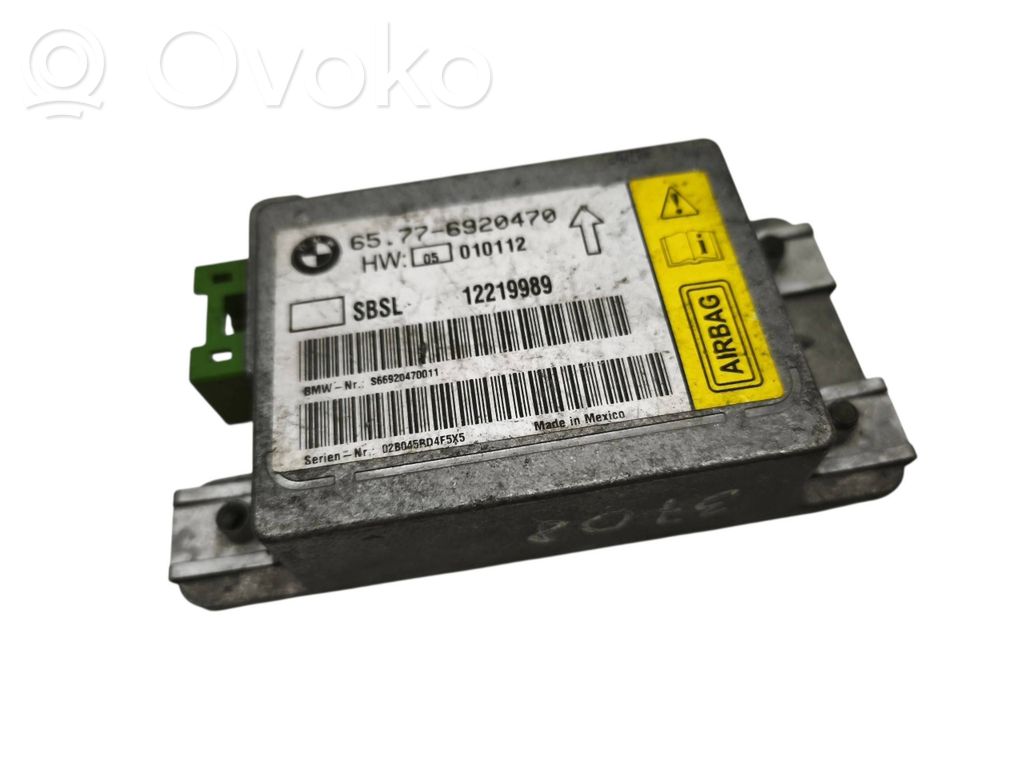 Unidad de control/módulo del Airbag   6920470,12219989