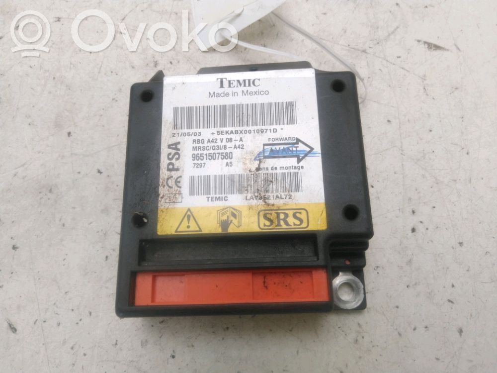 Citroen C3 Pluriel Unitate/modul de comandă airbaguri