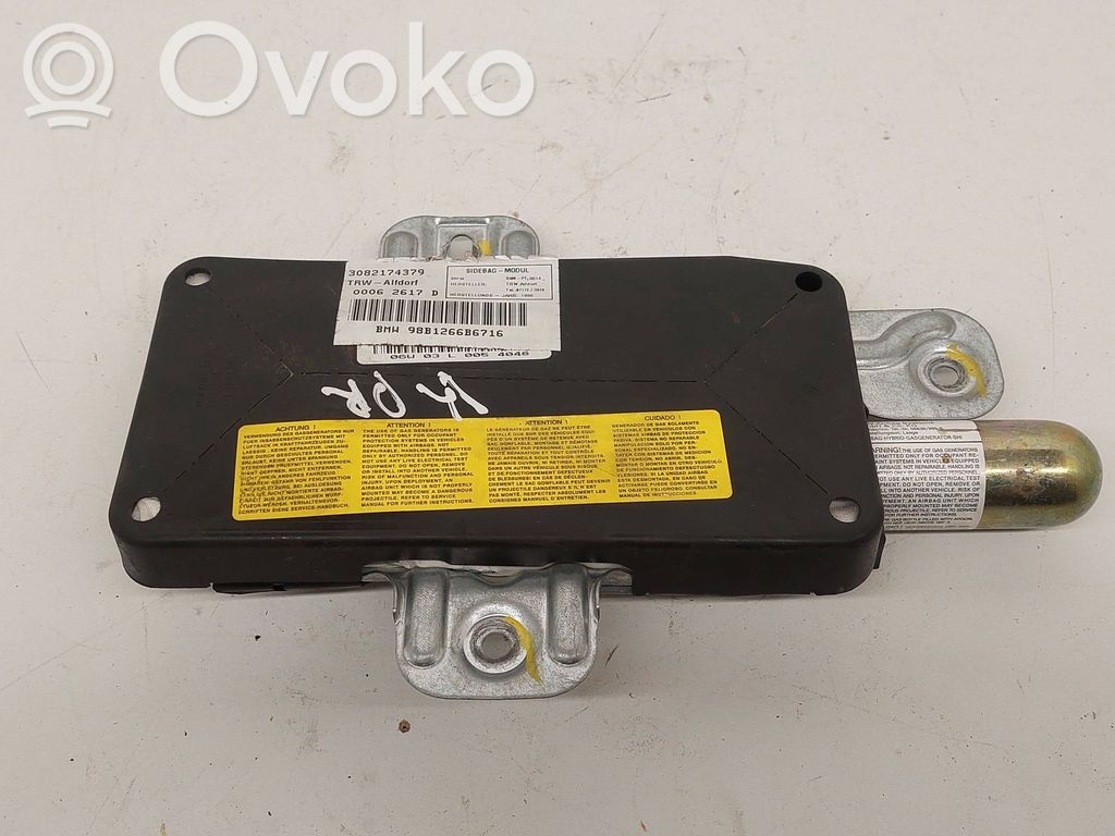 BMW 3 E46 Poduszka powietrzna Airbag drzwi przednich 