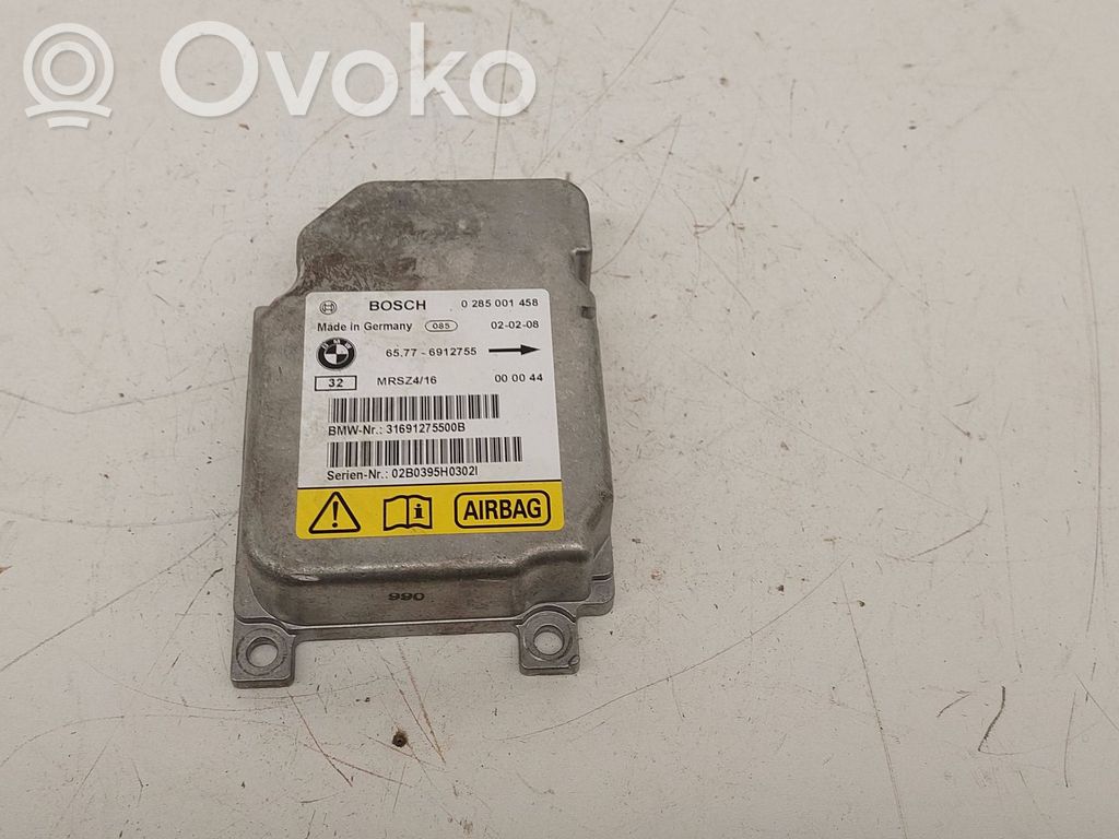 Airbag control unit/module   65776912755,0285001458,31691275500B