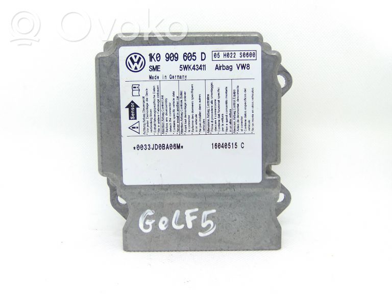 Volkswagen Golf V Unitate/modul de comandă airbaguri 
