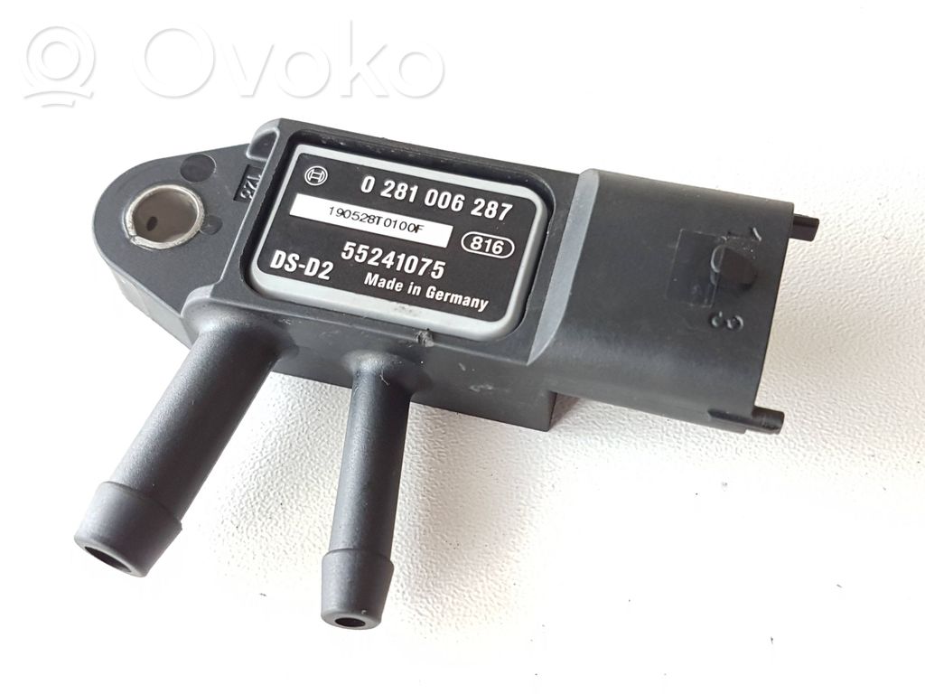 Abgasdrucksensor Differenzdrucksensor   55241075,0281006287,190528T0100F,1859062M00,1859062M00000,1859079J80,1859079J80000,185962M00,51908411,5520030,55200301,5801356473,5801600484,9318555,93185556,95516902