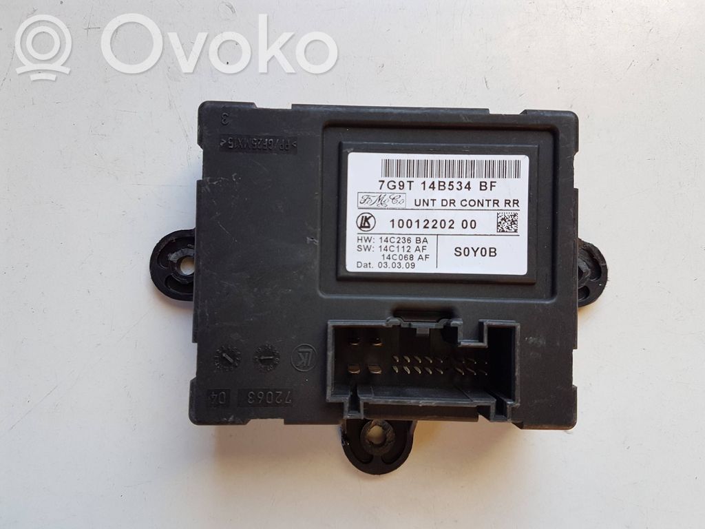 Unité de commande module de porte   7G9T14B534BF,1001220200