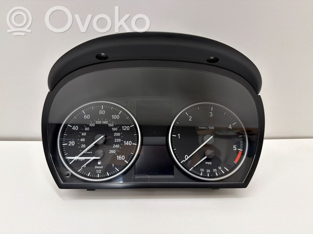 BMW 3 E90 E91 Spidometrs (instrumentu panelī) 