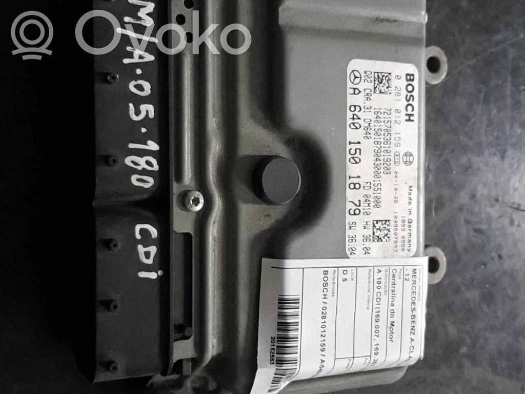 Mercedes-Benz A W169 Engine control unit/module 