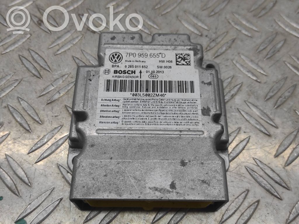 Volkswagen Touareg II Airbag control unit/module 