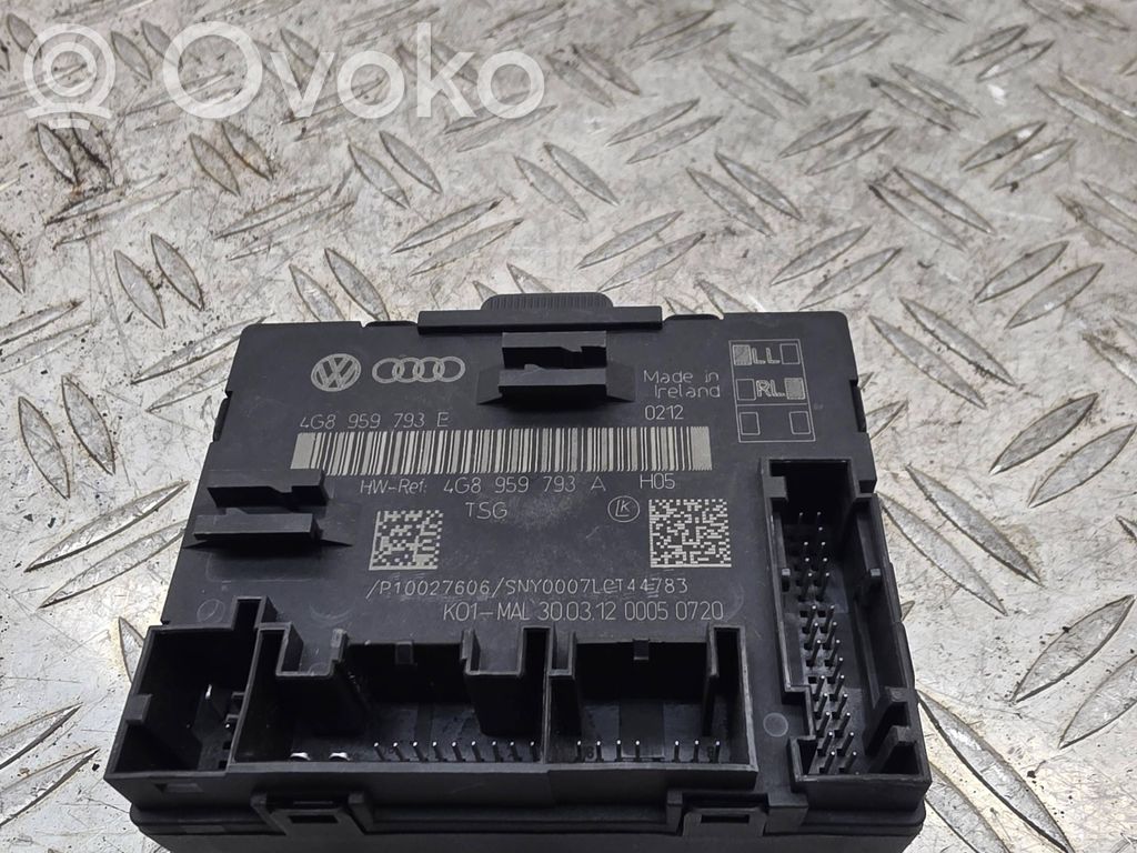 Audi A6 S6 C7 4G Unitate/modul comandă uși 