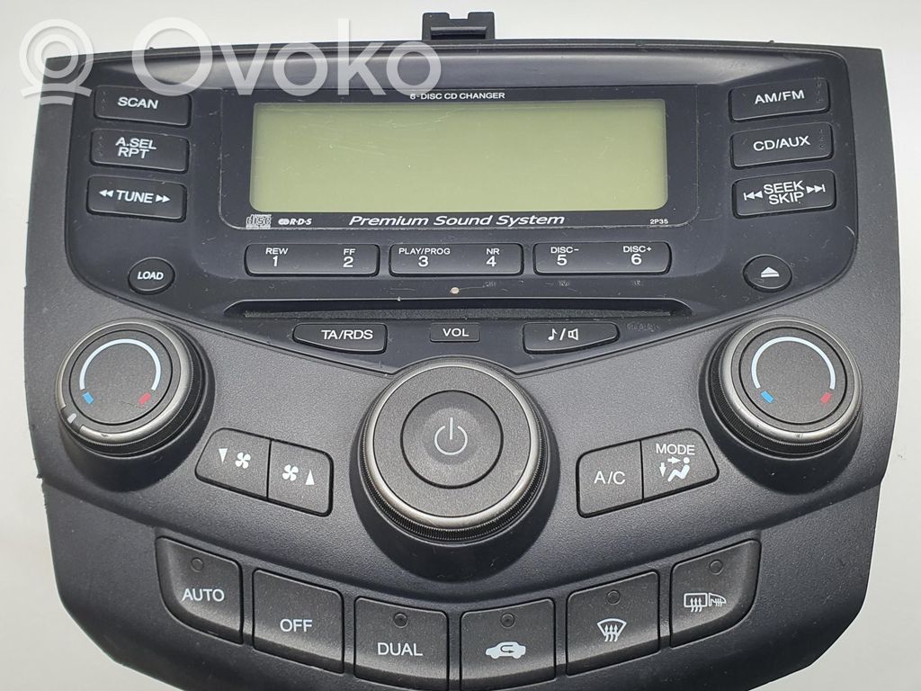 Honda Accord Panel / Radioodtwarzacz CD/DVD/GPS 