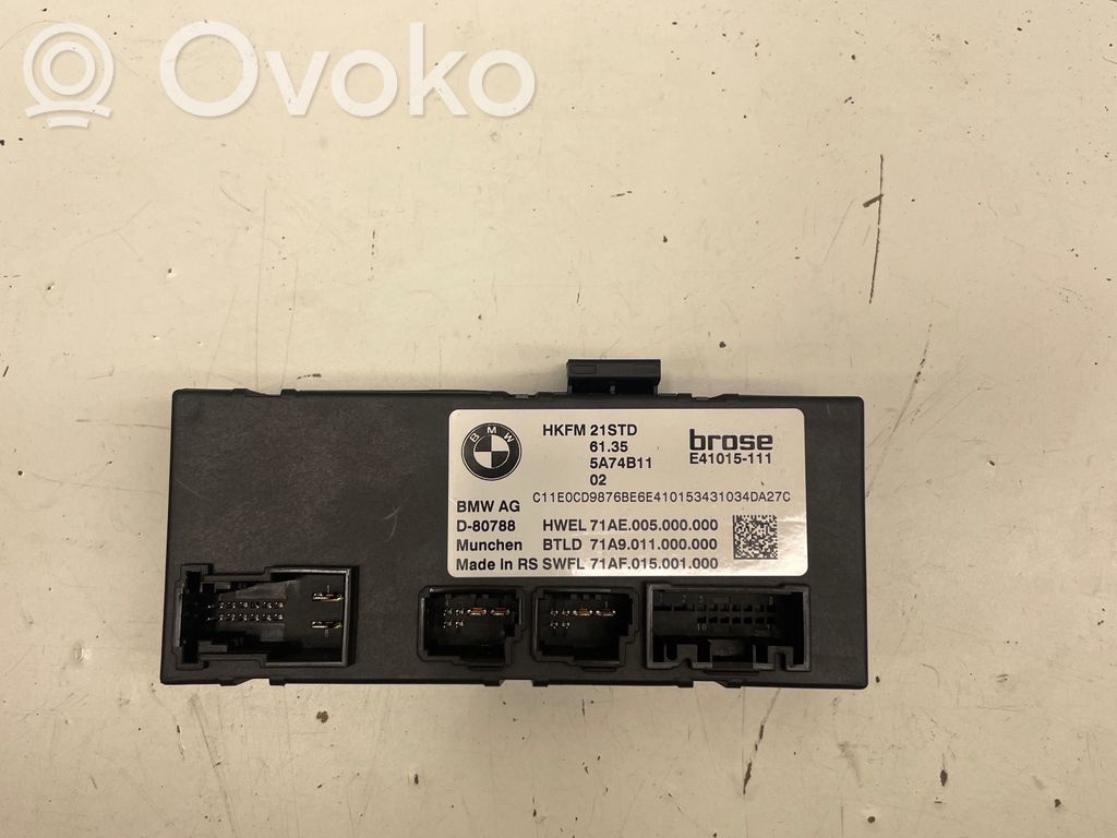 BMW iX1 Tailgate/trunk control unit/module 