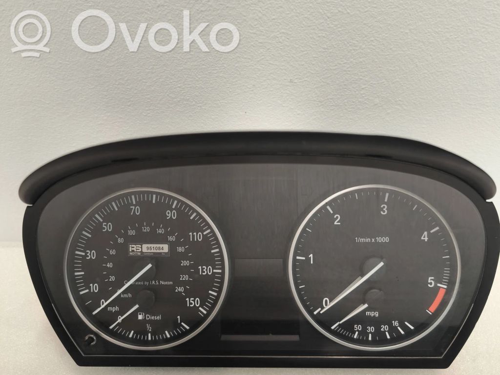 BMW 3 E90 E91 Spidometrs (instrumentu panelī) 