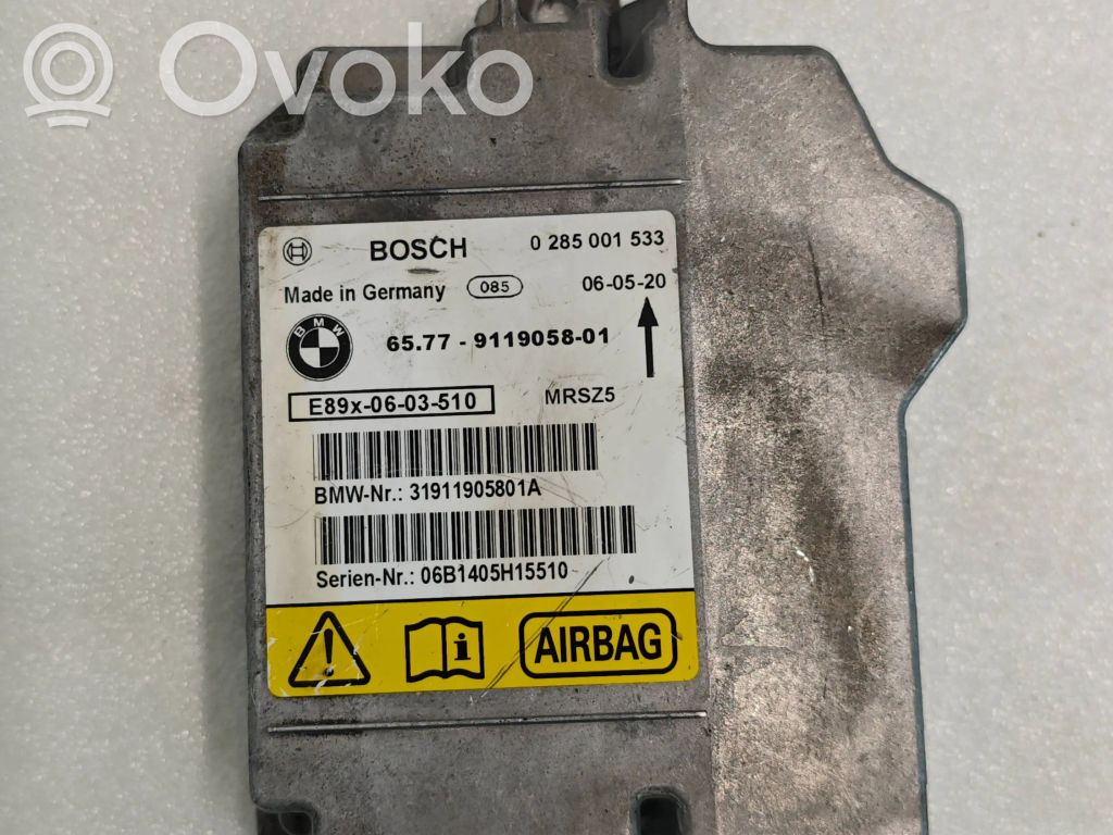 BMW 3 E90 E91 Airbag control unit/module 