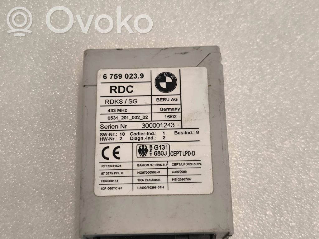 BMW X5 E53 Tire pressure control unit 