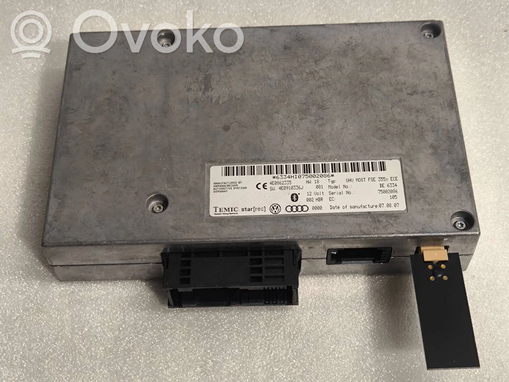 Bluetooth control unit module   4E0862335