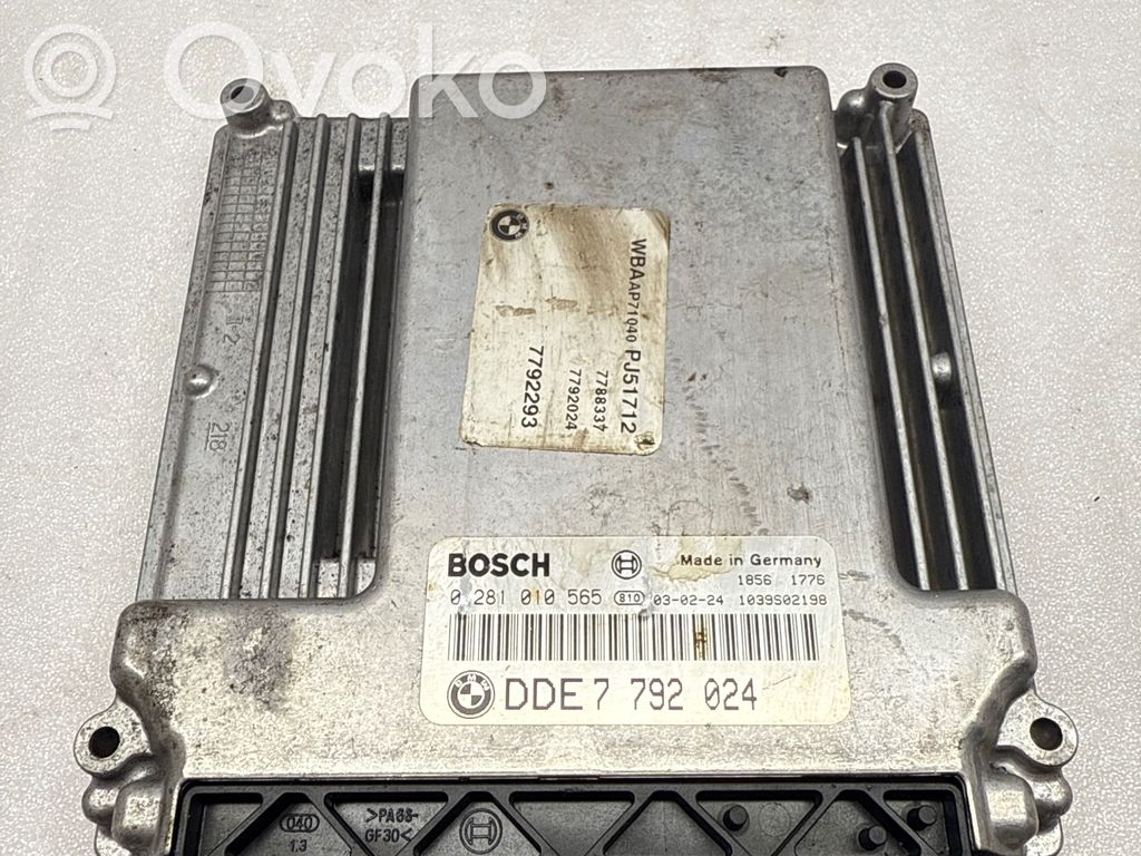 Moottorin ohjainlaite/moduuli   7792024,0281010565,1039S02198