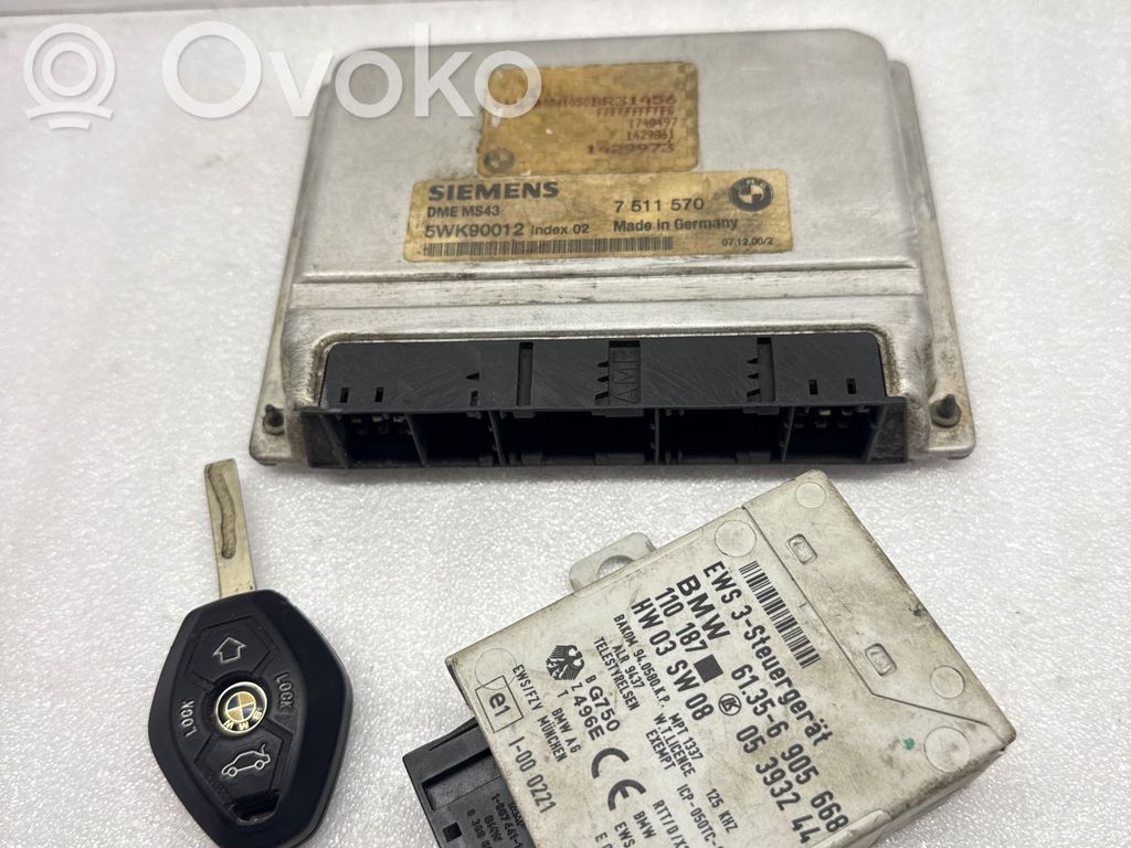 BMW 5 E39 Engine ECU kit and lock set 